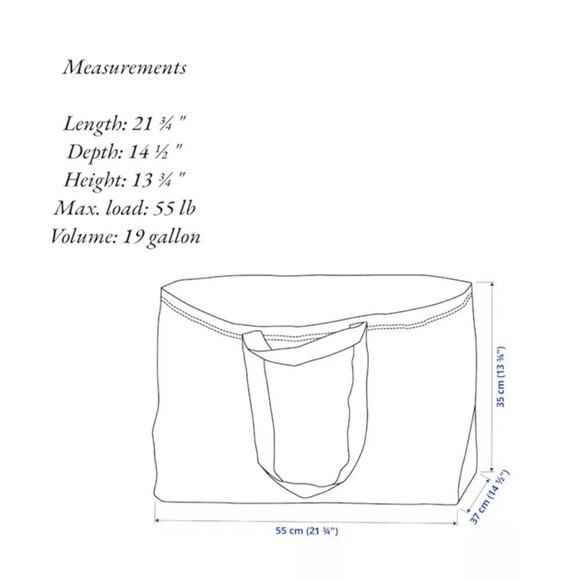 IKEA Blue large bags set of 4 NWT Ikea Frakta Shopping Bag  Home organization - Picture 2 of 12